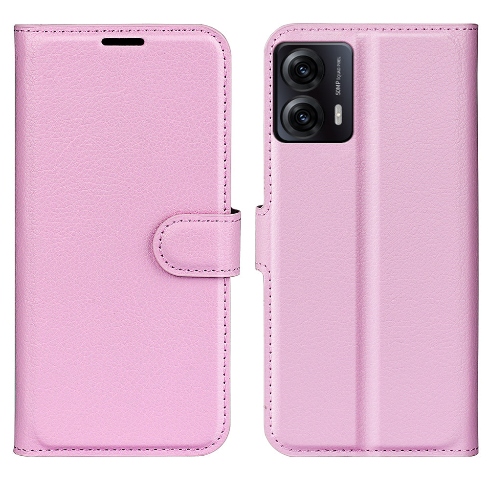 For Motorola Moto G53 5G Phone Protective Cover Litchi Texture PU Leather Flip Stand Wallet Case For Motorola Moto G53 5G Phone Protective Cover Litchi Texture PU Leather Flip Stand Wallet Case